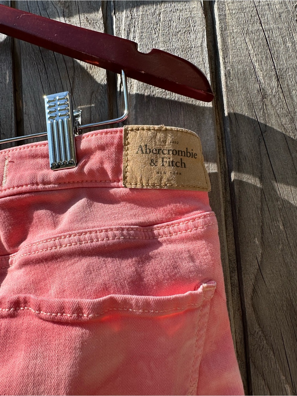Abercrombie & Fitch Pink Tie-Dye Skinny Jeans - Picture 4 of 4